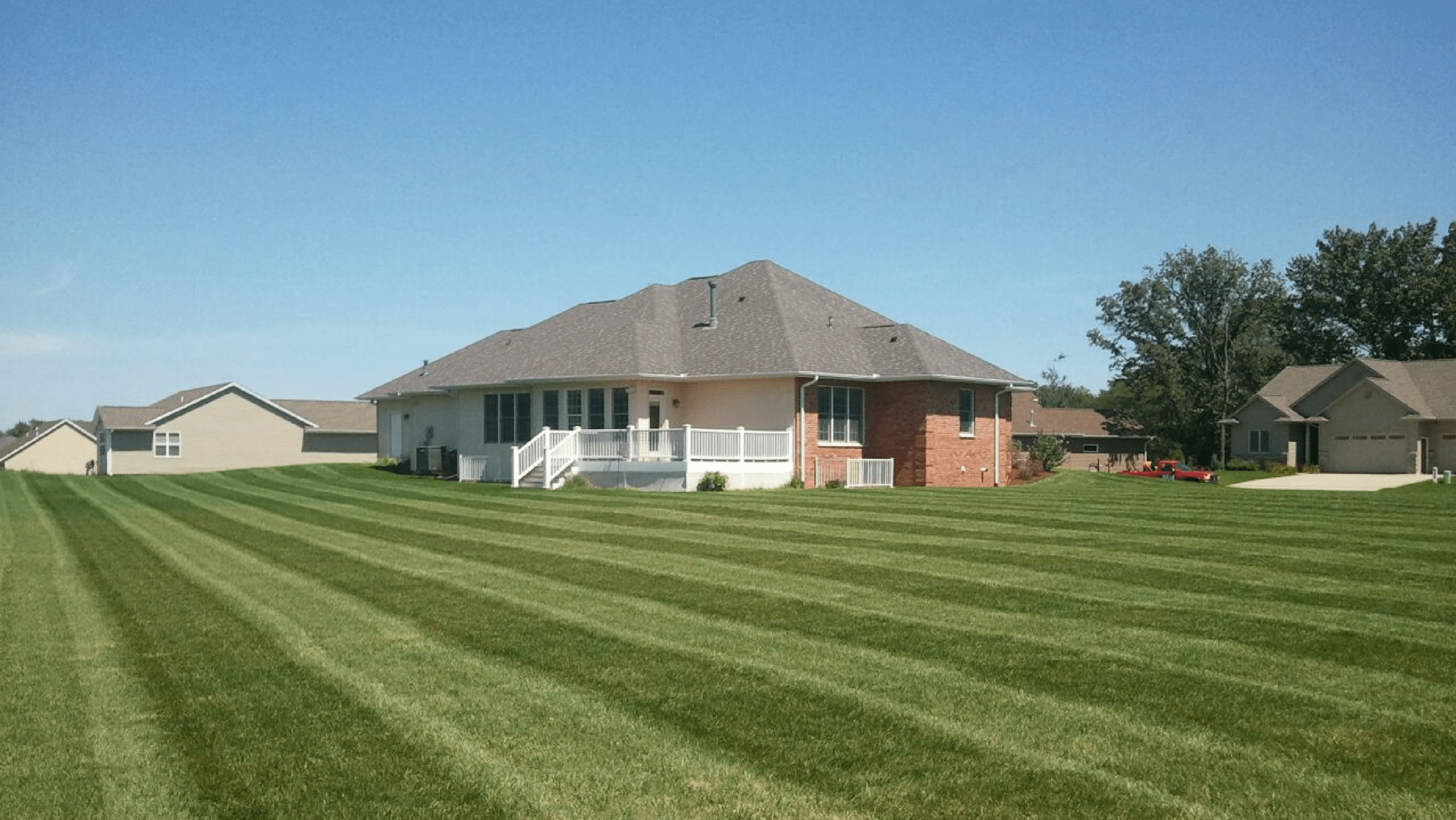 lawn fertilization and weed control, services, simply green